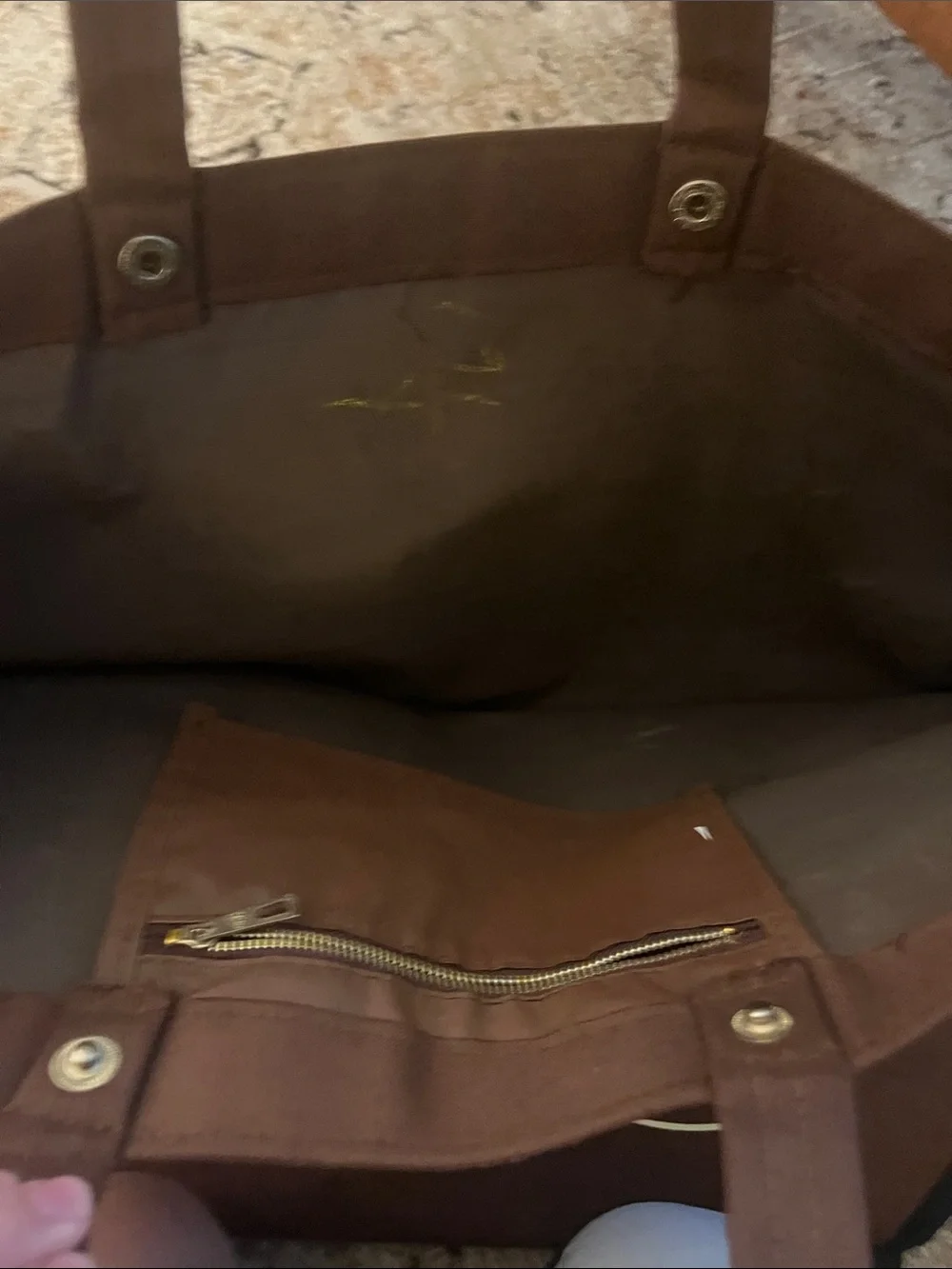 Vintage extra large Brown Le Bag in brown , very cool hard to find